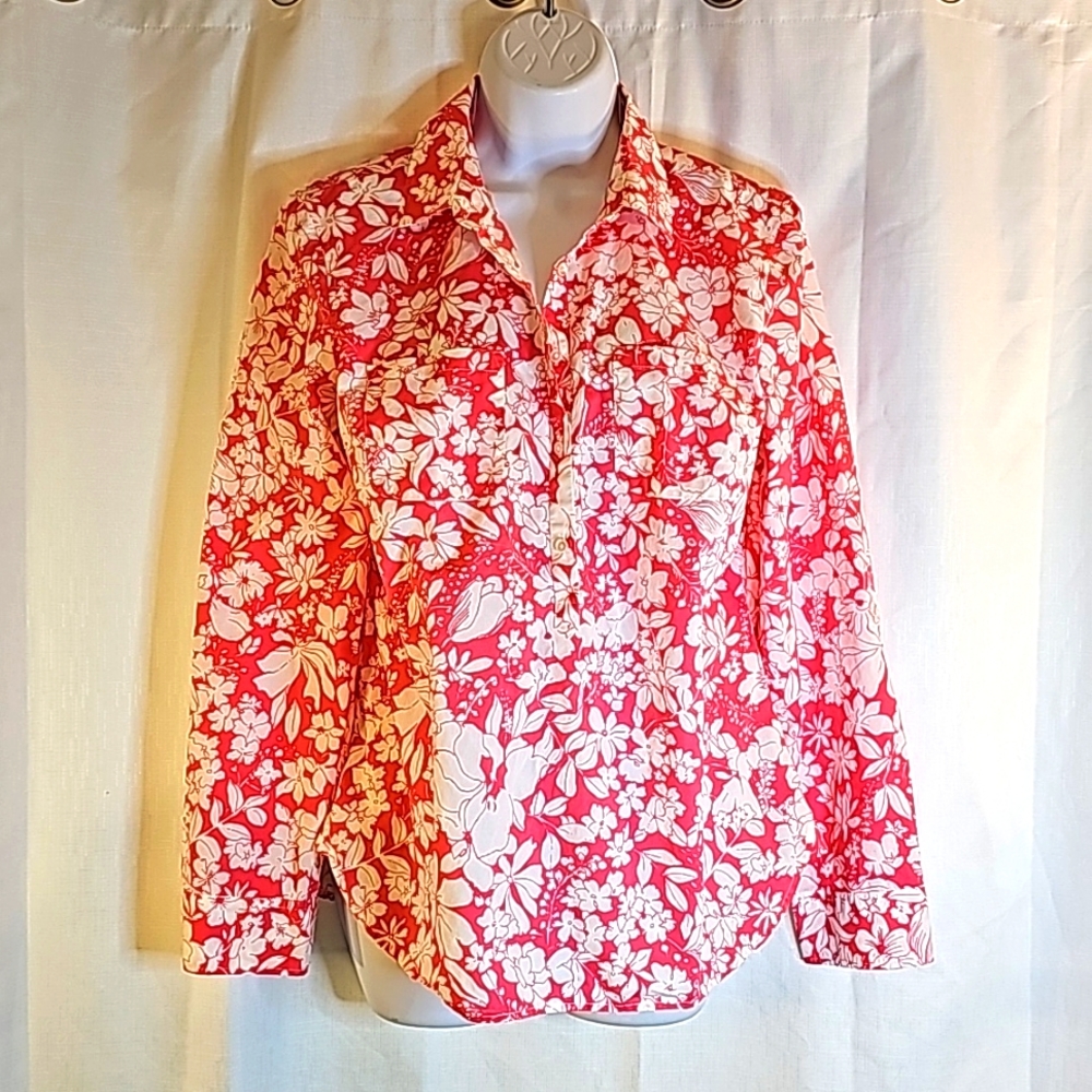 3/$20 Talbots 10 Cotton Shirt